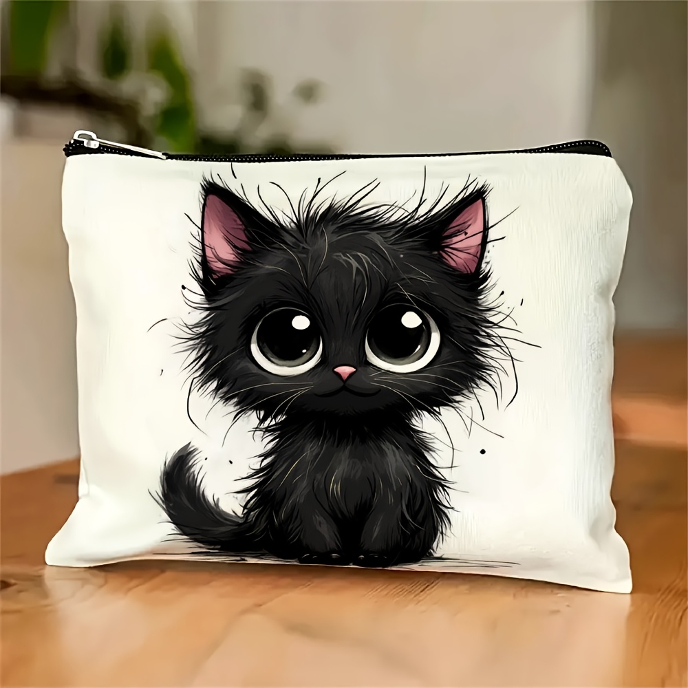 A Cute cat print cosmetic bag  - Travel Accessories Jewelry review and price