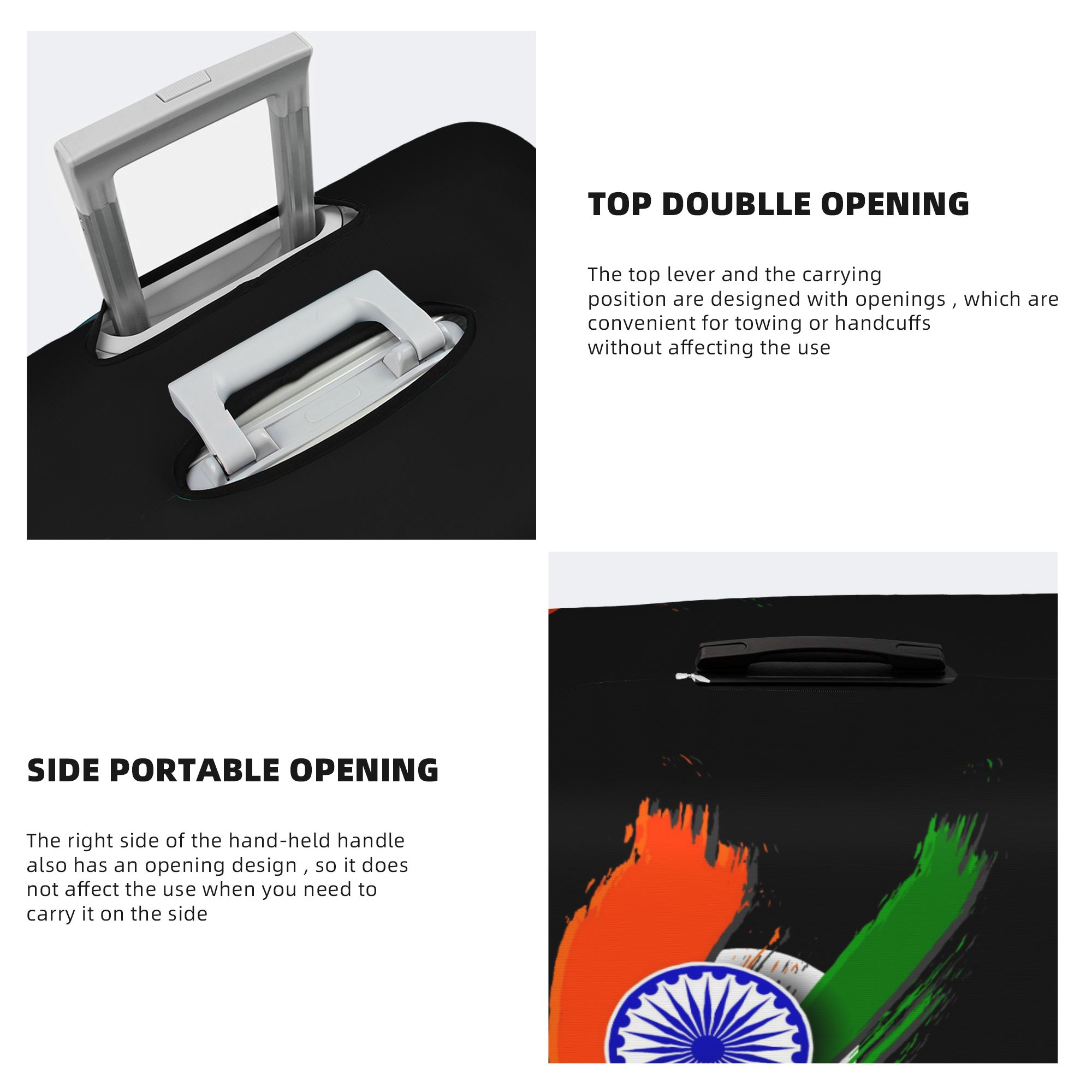 Flag Of Indias Suitcase Cover  - Travel Accessories India review and price