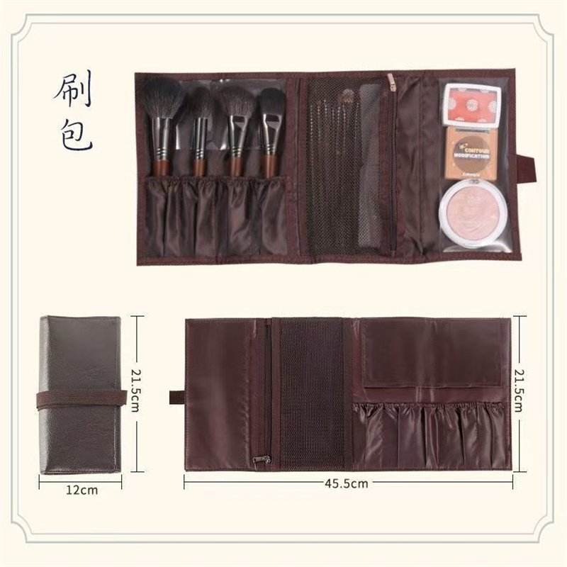 PU Leather Makeup Brush Roll B - Travel Accessories Organizer Bag review and price